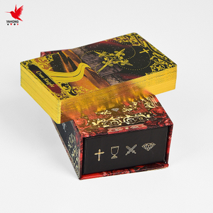 Impression de cartes d'affirmation en feuille d'or, impression à chaud, jeux de tarot oracle, carte de tarot personnalisée