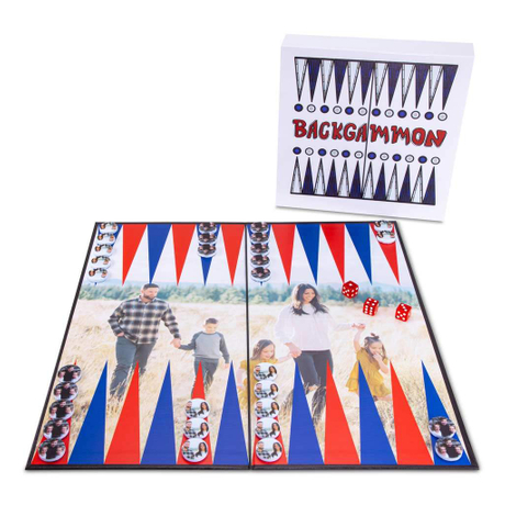 Jeu de société de jeu de Backgammon personnalisé