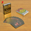 Impression personnalisée 100% cartes de jeu de poker imperméables et durables en plastique