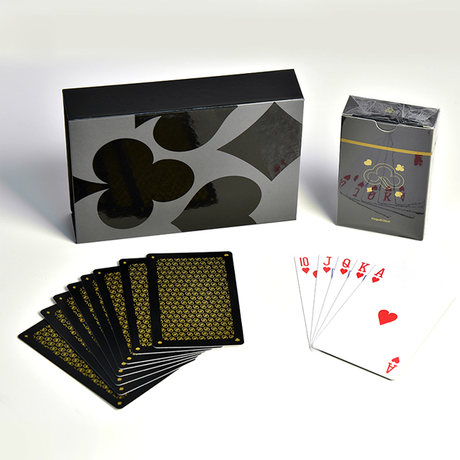 Cartes à jouer de haute qualité avec logo d'impression de poker personnalisé à 2 jeux de cartes